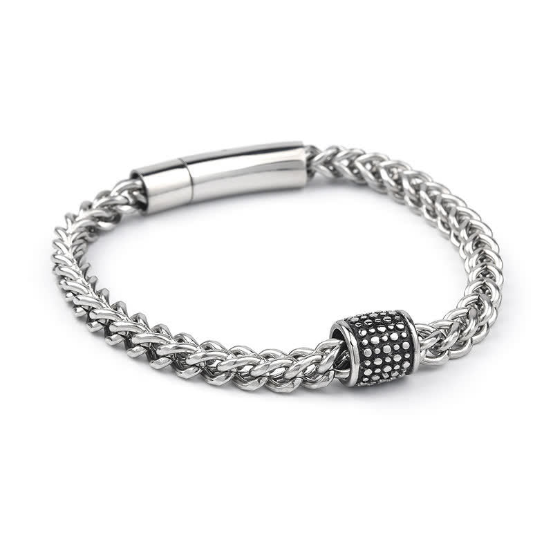 Buddha Stones Titanium Steel Braided Chain Strengthen Bracelet - image 3