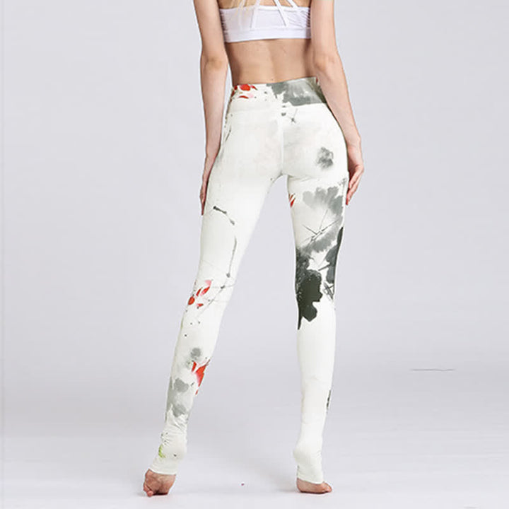 Buddha Stones Lotus Flower Print Design Pants Sports Fitness Yoga Leggings Women's Yoga Pants - image 27