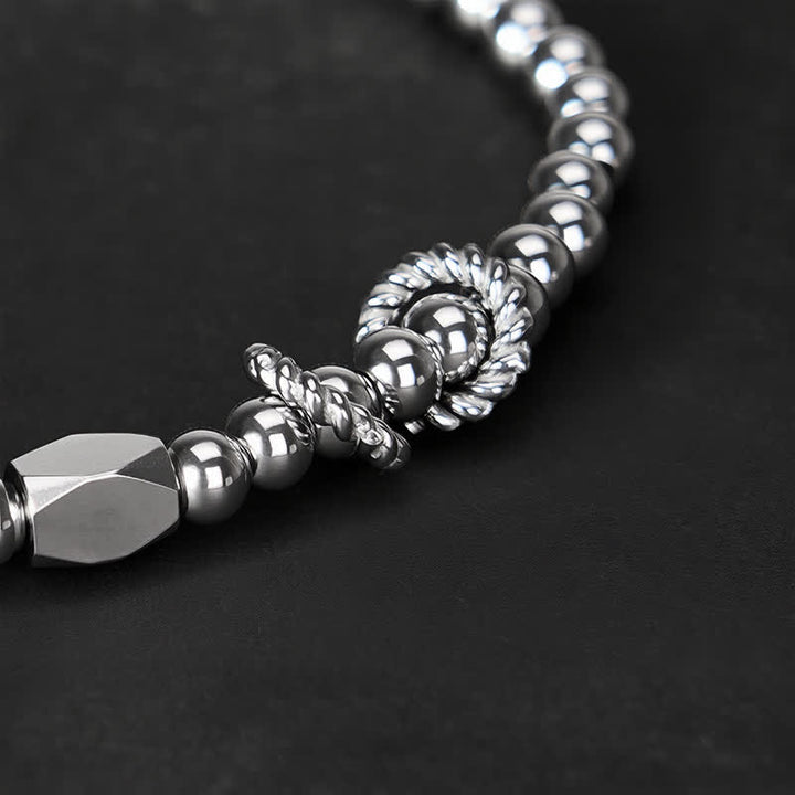 Buddha Stones Wealth Self Care Copper Brass Beads Design Couple Bracelet - image 14