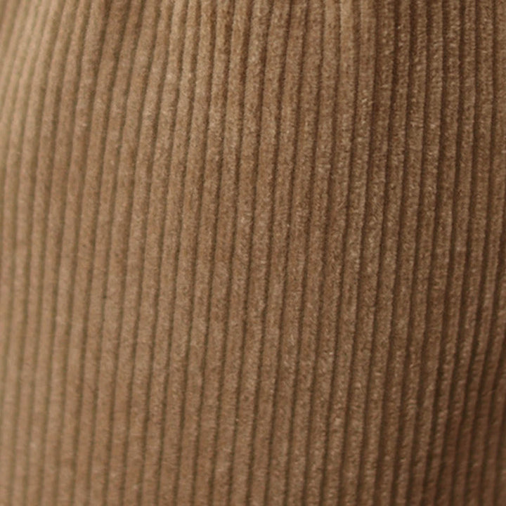 Buddha Stones Casual Buttons Leg Opening Design Women's Corduroy Pants With Pockets - image 5