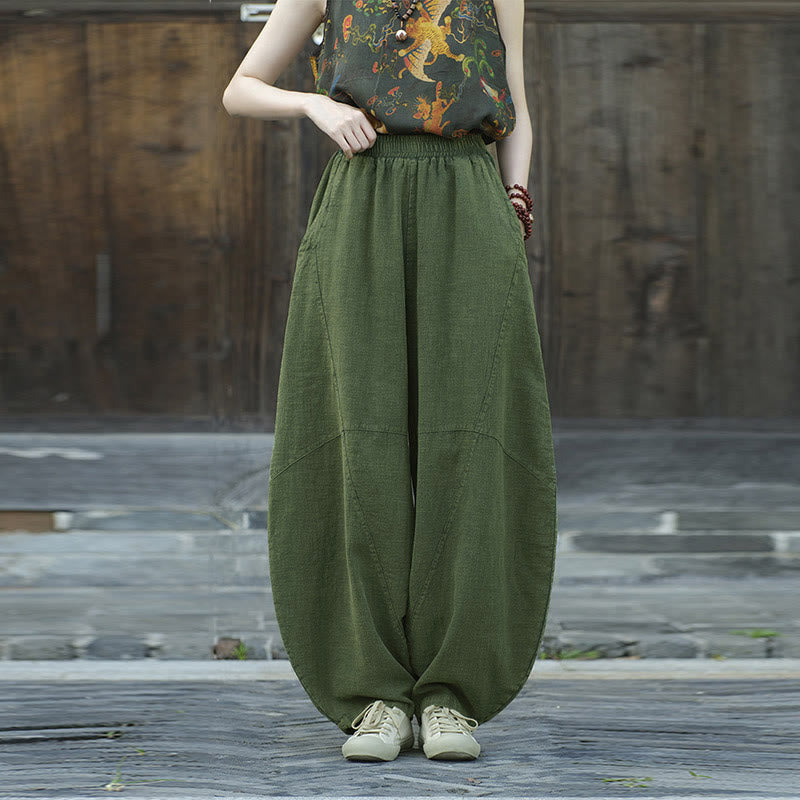 Buddha Stones Pants Harem Trousers Loose Zen Yoga Tai Chi Women's Pants - image 14