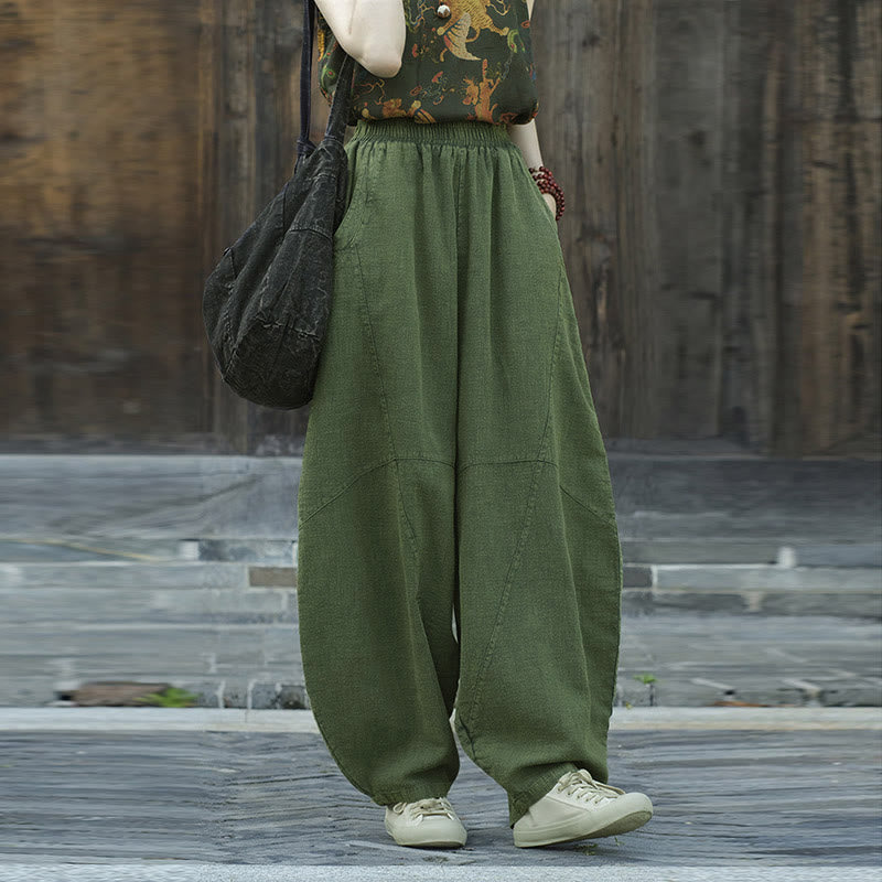 Buddha Stones Pants Harem Trousers Loose Zen Yoga Tai Chi Women's Pants - image 18