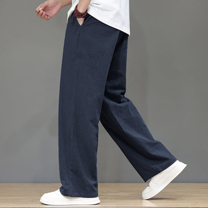 Buddha Stones Summer Men's Straight Leg Pants With Pockets - image 10