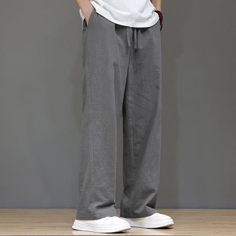 Buddha Stones Summer Men's Straight Leg Pants With Pockets - image 21