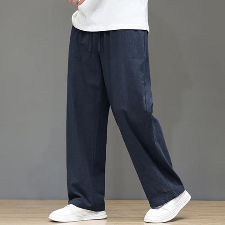 Buddha Stones Summer Men's Straight Leg Pants With Pockets - image 6