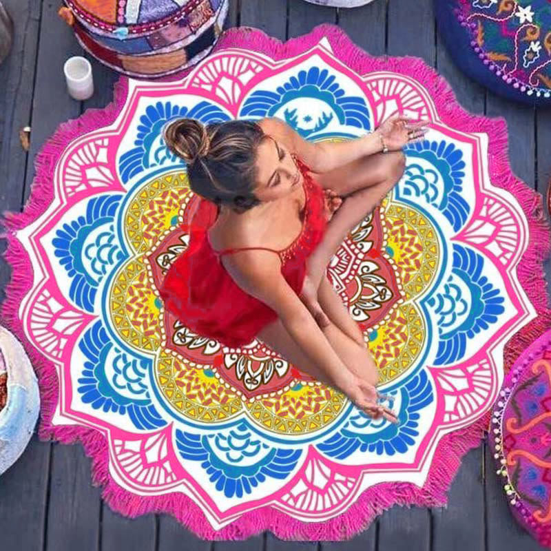 Buddha Stones Tibetan Mandala Harmony Mat Decoration - image 12