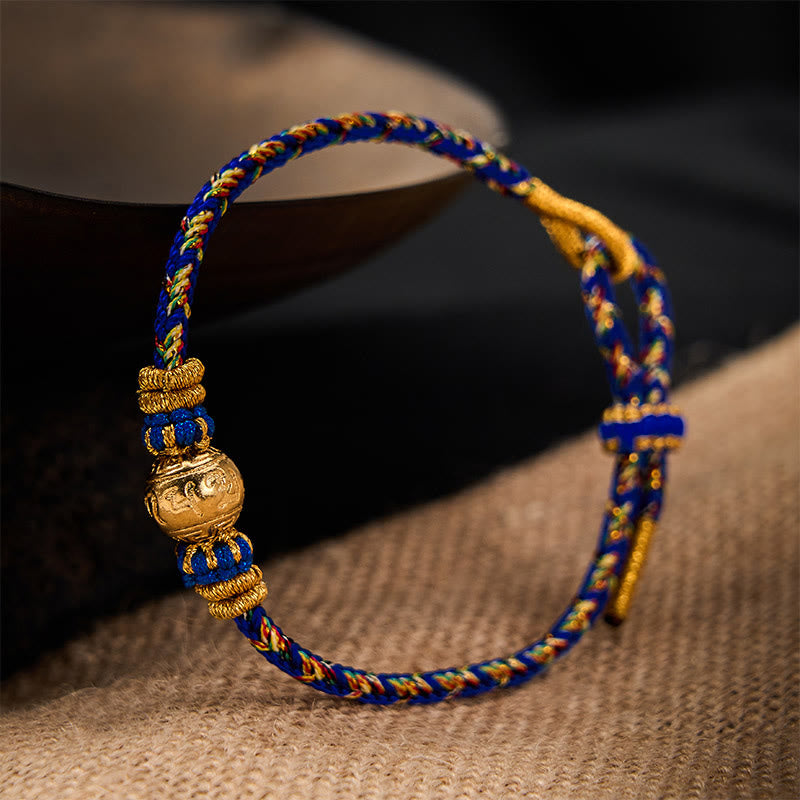 Buddha Stones Hand-Woven String Om Mani Padme Hum Peace Bracelet - image 3