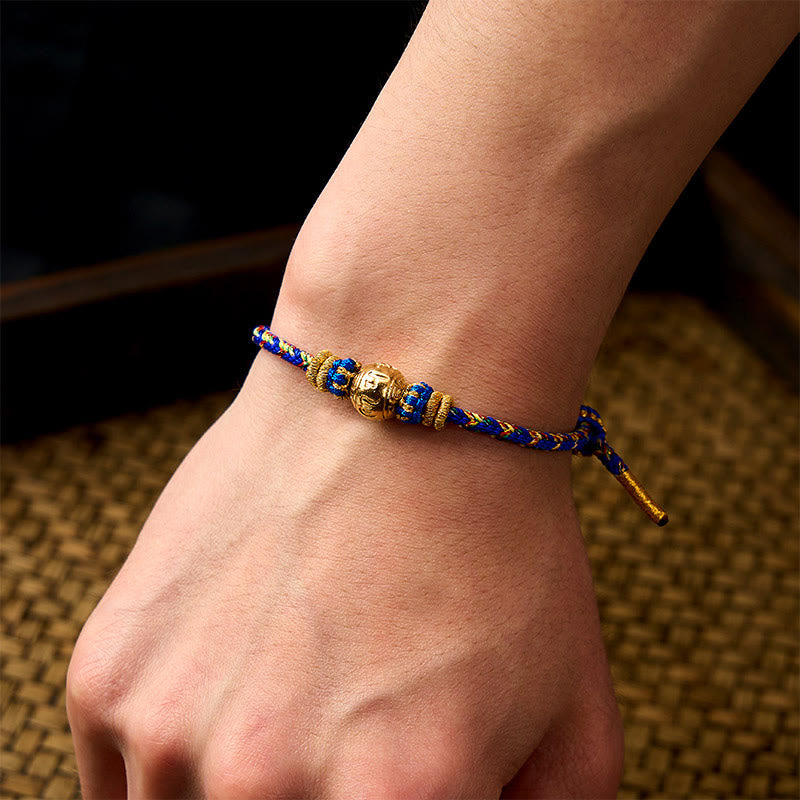 Buddha Stones Hand-Woven String Om Mani Padme Hum Peace Bracelet - image 8