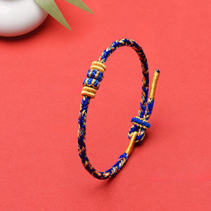 Buddha Stones Koi Fish Luck Hand-Woven String Bracelet - image 11