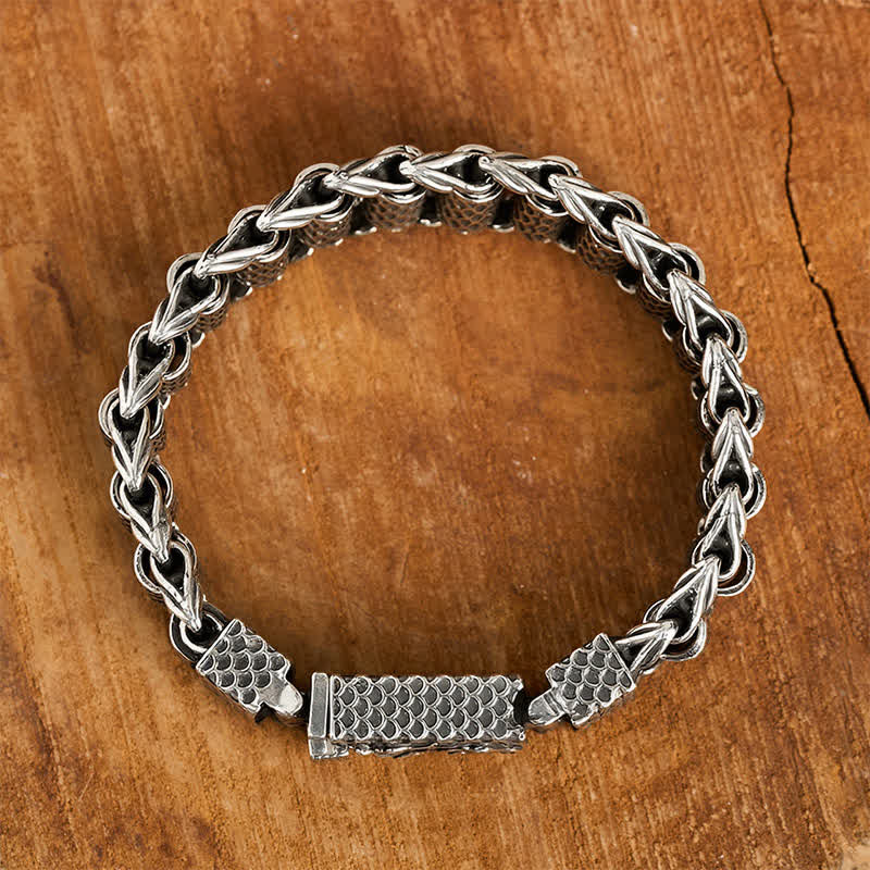 Buddha Stones Copper Dragon Chain Link Wealth Bracelet - image 1