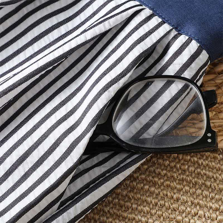 Buddha Stones Summer Casual Drawstring Striped Long Pants Women's Wide Leg Pants With Pocket - image 10