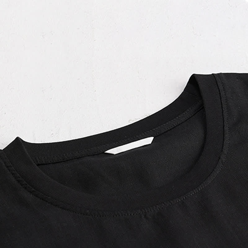 Buddha Stones Summer Casual Minimalist Solid Men's Short Sleeve T-Shirts With Patch Pocket - image 7