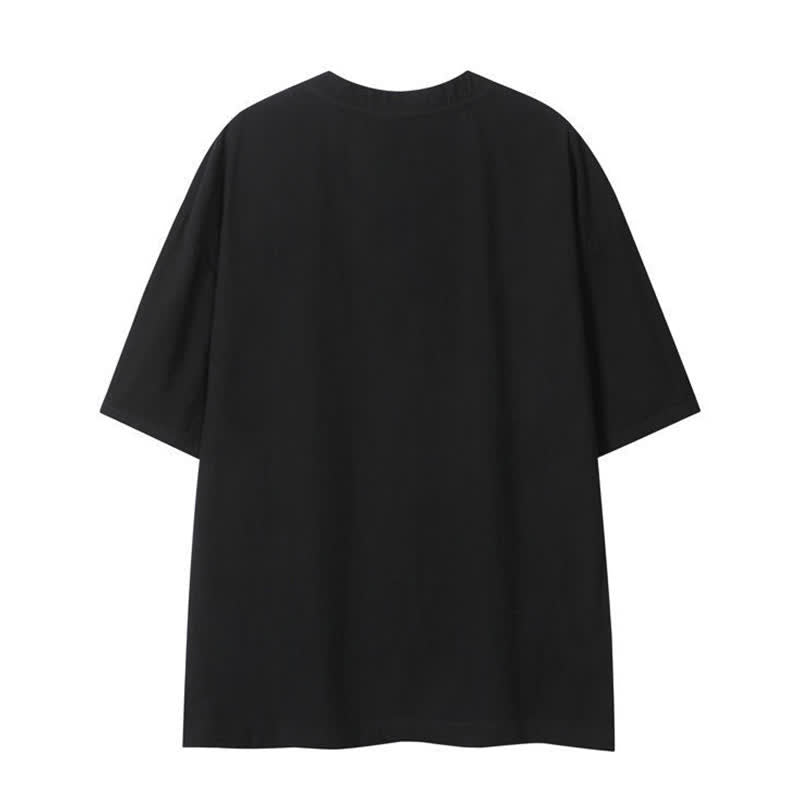Buddha Stones Summer Casual Boho Drawstring Solid Men's Short Sleeve T-Shirts - image 13