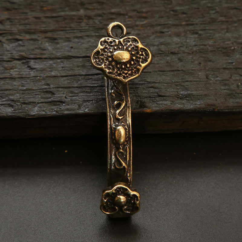 Buddha Stones Copper Pi Xiu Chinese Coin Ruyi Lotus Wealth Keychains - image 13