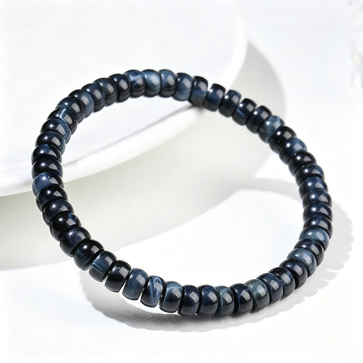 Buddha Stones Blue Tiger Eye Positive Beads Bracelet - image 4