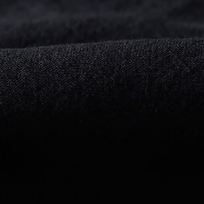 Buddha Stones Fall Casual Tang Style Mandarin Collar Solid Linen Men's Long Sleeve Shirts With Pockets - image 10