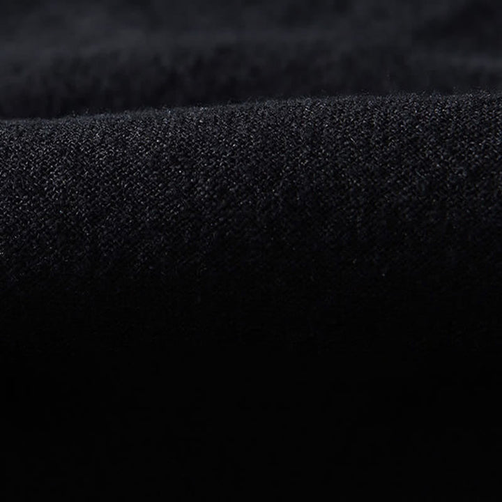 Buddha Stones Fall Casual Tang Style Mandarin Collar Solid Linen Men's Long Sleeve Shirts With Pockets - image 10