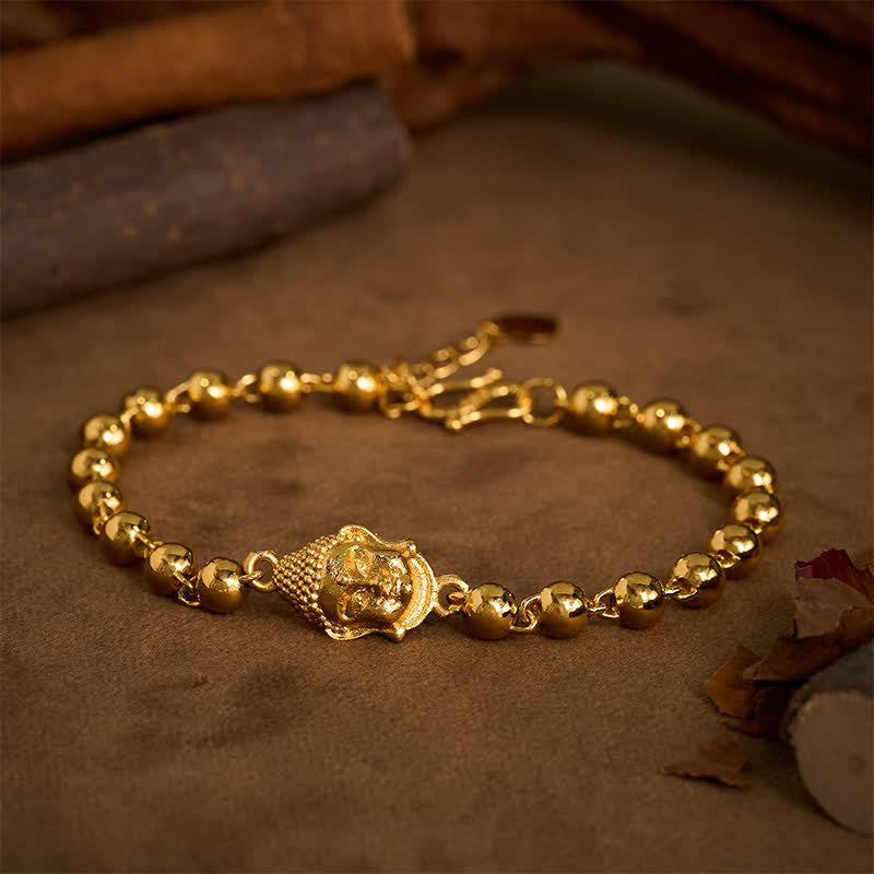 Buddha Stones Copper Buddha Beaded Serenity Bracelet - image 2