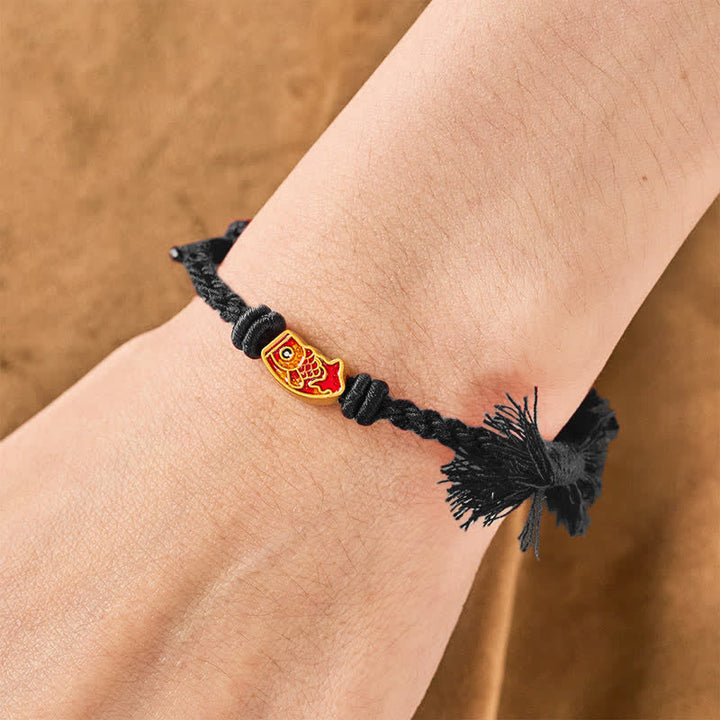 Buddha Stones Auspicious Red String Koi Fish Success Bracelet - image 16