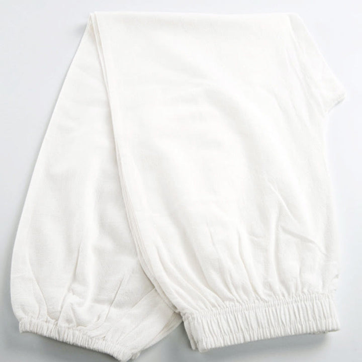 Buddha Stones Summer Solid Color Unisex Elastic Waist Tai Chi Qigong Practice Pants With Pockets - image 8