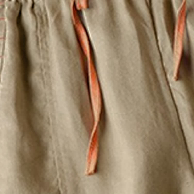 Buddha Stones Casual Slit Hem Women's 7-8 Length Wide Leg Pants With Pockets - image 9