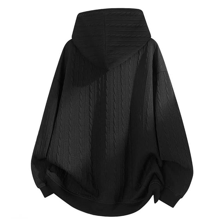 Buddha Stones Fall Winter Buttons Twisted Design Long Sleeve Men's Hoodie - image 10