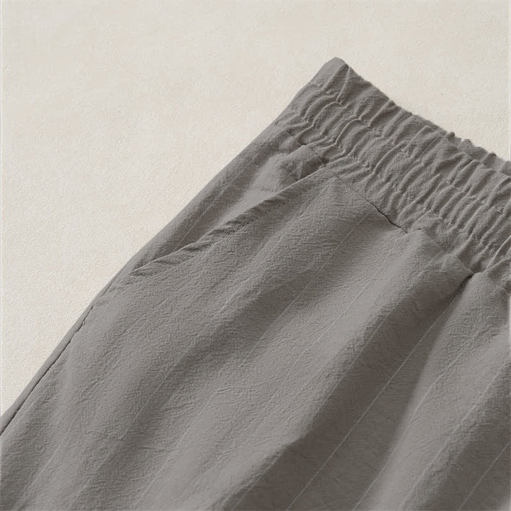 Buddha Stones Summer Casual Drawstring Striped Men's Shorts With Pockets - image 17