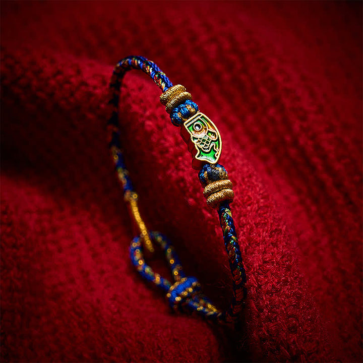 Buddha Stones Hand-Woven String Koi Fish Strength Rope Bracelet - image 18