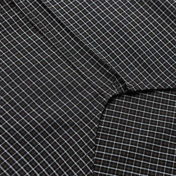 Buddha Stones Spring Fall Vintage Button-Up Plaid Men's Long Sleeve Shirts With Pocket - image 18