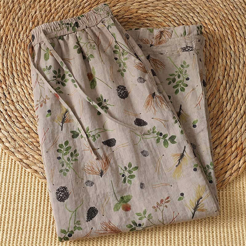 Buddha Stones Summer Casual Boho Floral Plant Women's Skirts With Pocket - image 2