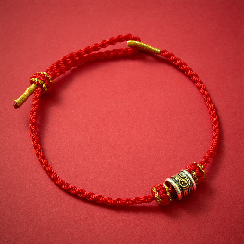 Buddha Stones Copper Yin Yang Red String Harmony Bracelet - image 2