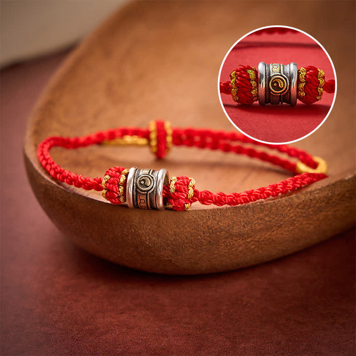 Buddha Stones Copper Yin Yang Red String Harmony Bracelet - Red String - image 0