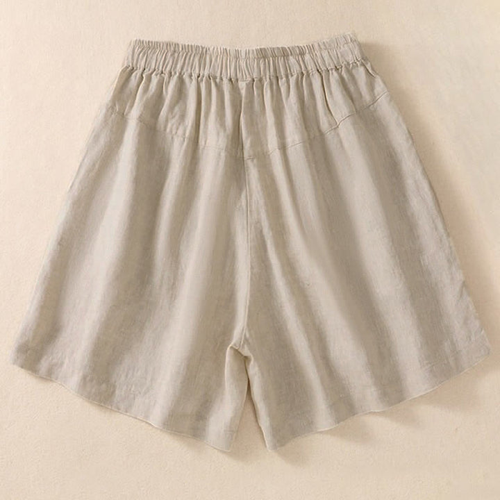 Buddha Stones Casual Floral Embroidery Pattern Drawstring Women's Shorts With Pockets - image 10