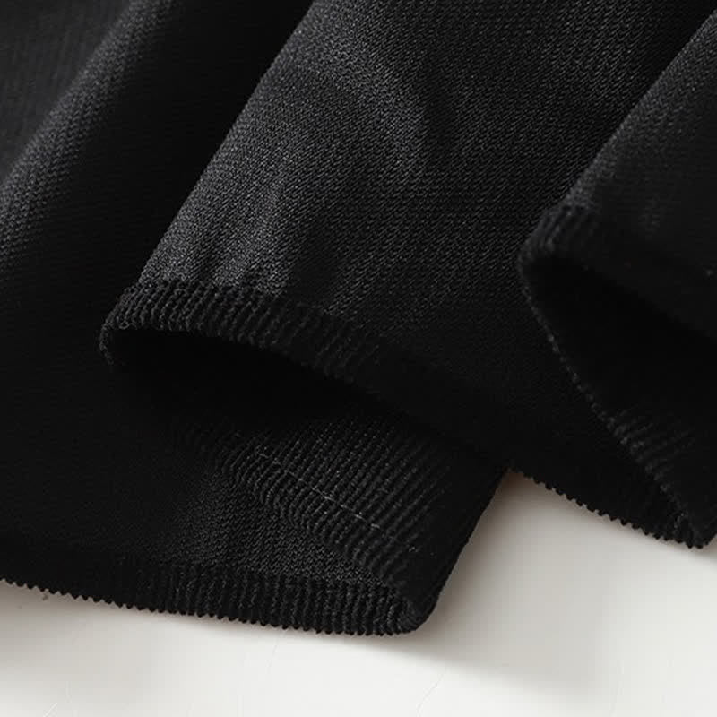Buddha Stones Spring Fall Tang Style Vintage Button-Up Pleated Trim Solid Women's Long Sleeve Dress With Pocket - image 21