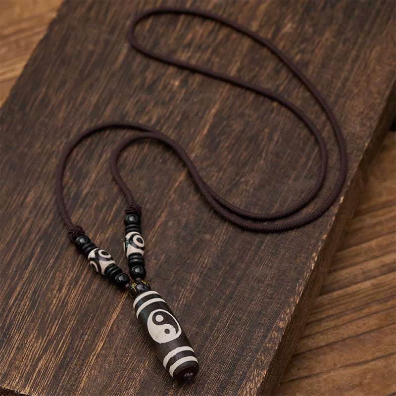 Buddha Stones Black Onyx Yin Yang Balance Necklace - image 4