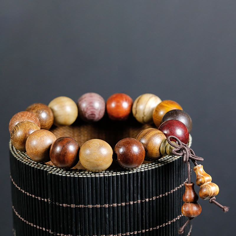 Buddha Stones  108 Beads Wenge Wood Mala Blessing Meditation Bracelet - image 13