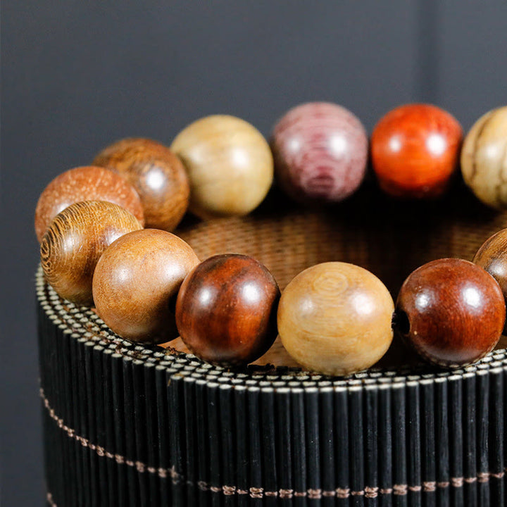 Buddha Stones  108 Beads Wenge Wood Mala Blessing Meditation Bracelet - image 14