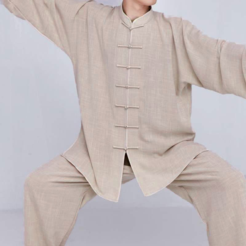 Buddha Stones Meditation Zen Prayer Spiritual Tai Chi Qigong Practice Unisex Embroidery Clothing Set - image 8