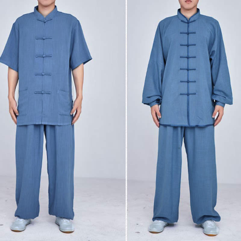 Buddha Stones Meditation Zen Prayer Spiritual Tai Chi Qigong Practice Unisex Embroidery Clothing Set - image 29