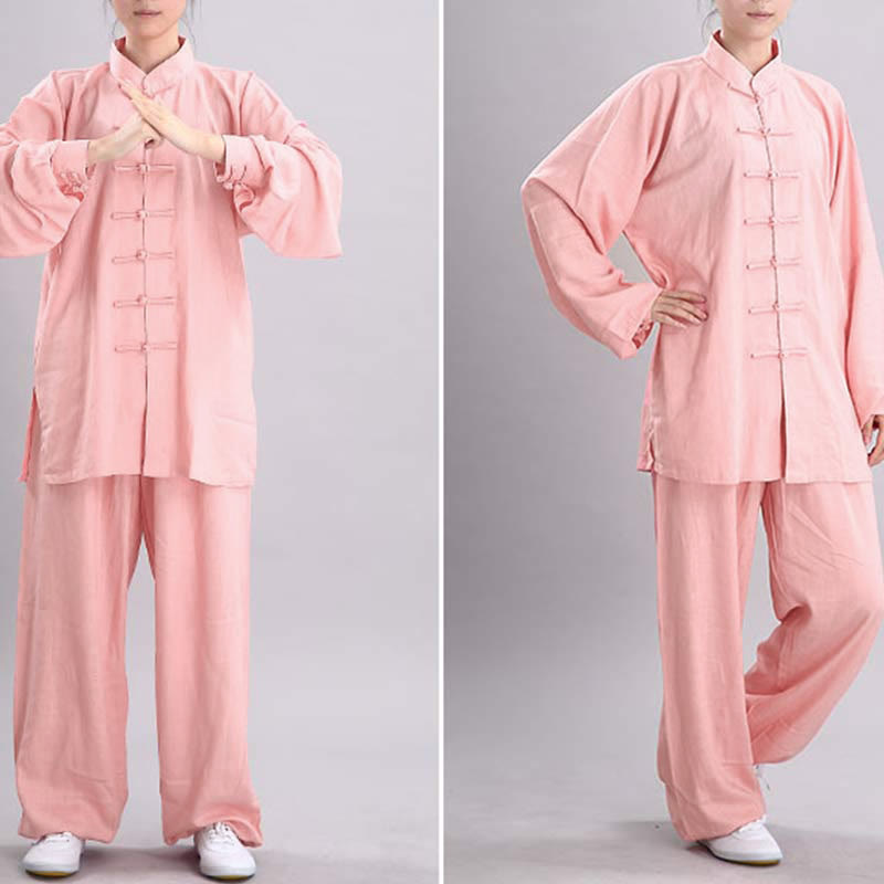 Buddha Stones Meditation Zen Prayer Spiritual Tai Chi Qigong Practice Unisex Embroidery Clothing Set - image 6