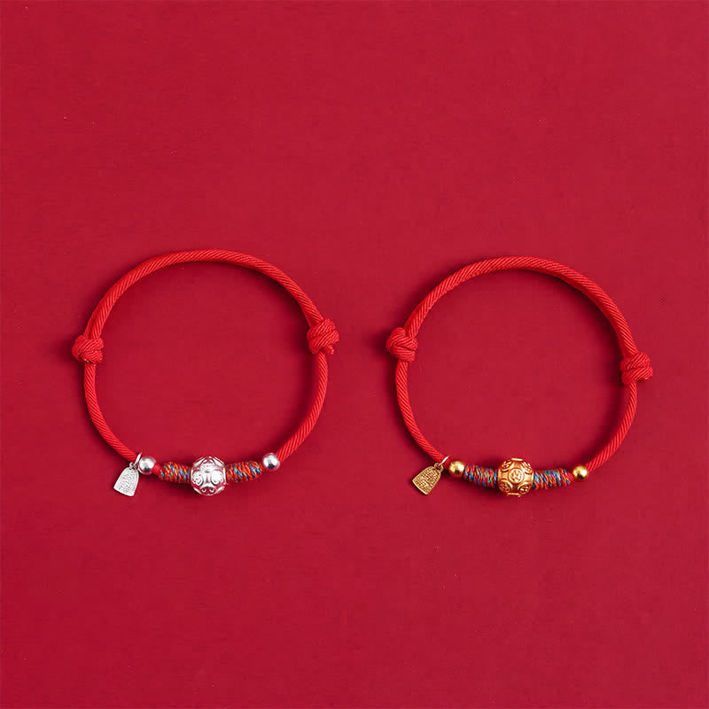 Buddha Stones 999 Sterling Silver Red String Protection Hand-Woven Bracelet - image 11
