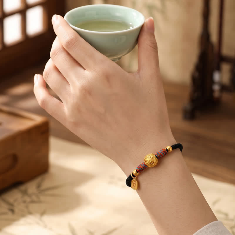 Buddha Stones 999 Sterling Silver Red String Protection Hand-Woven Bracelet - image 19