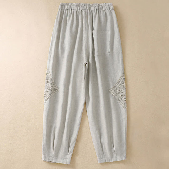Buddha Stones Summer Women's Drawstring Harem Pants With Pockets - image 14