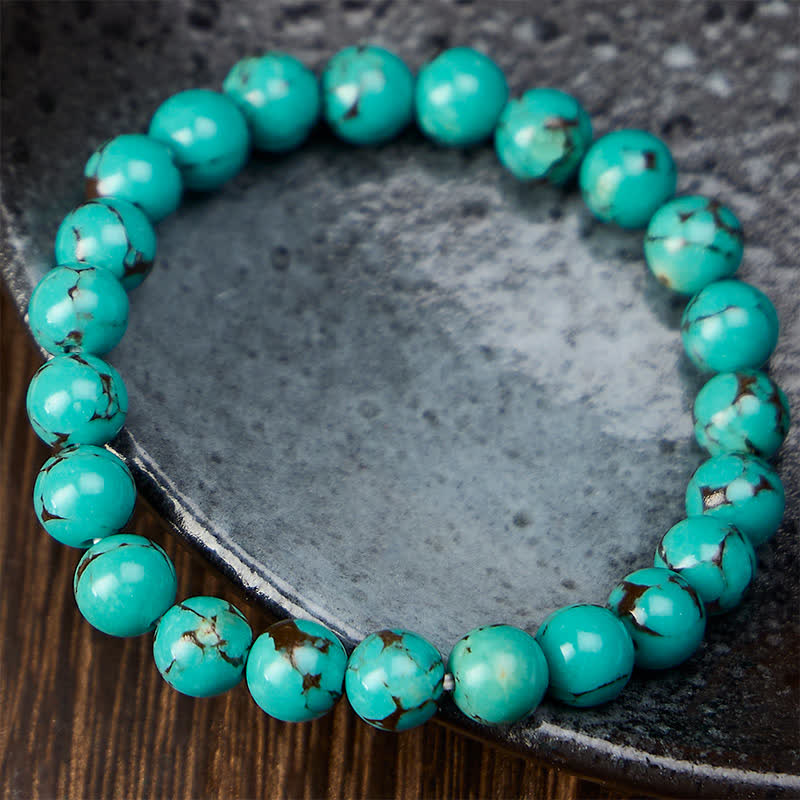 Buddha Stones Turquoise Beads Protection Bracelet - image 1