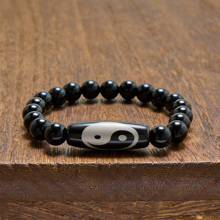 Buddha Stones Black Onyx Yin Yang Harmony Bracelet - image 3