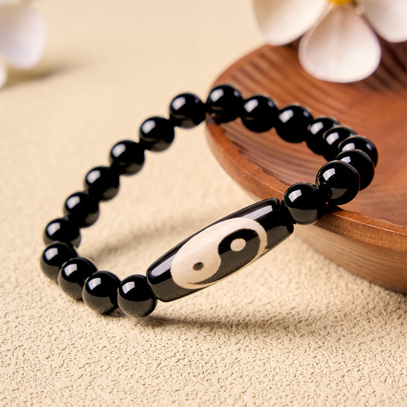 Buddha Stones Black Onyx Yin Yang Harmony Bracelet - Yin Yang(Balance ♥ Harmony) - image 0