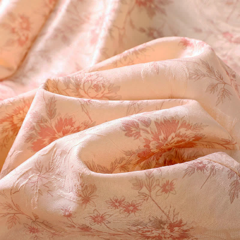 Buddha Stones Spring Summer Casual Boho Pink Floral Long Pants Women's Wide Leg Pants With Pockets - image 8