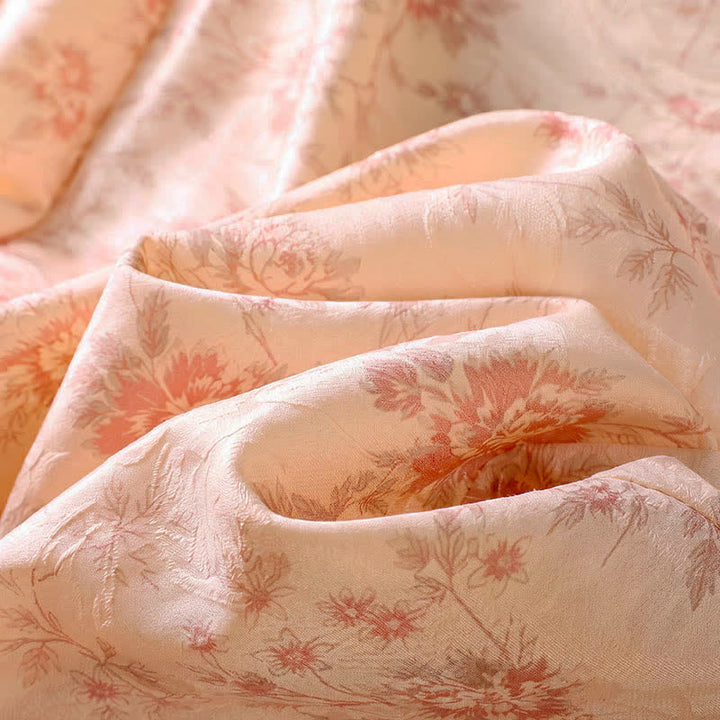Buddha Stones Spring Summer Casual Boho Pink Floral Long Pants Women's Wide Leg Pants With Pockets - image 8