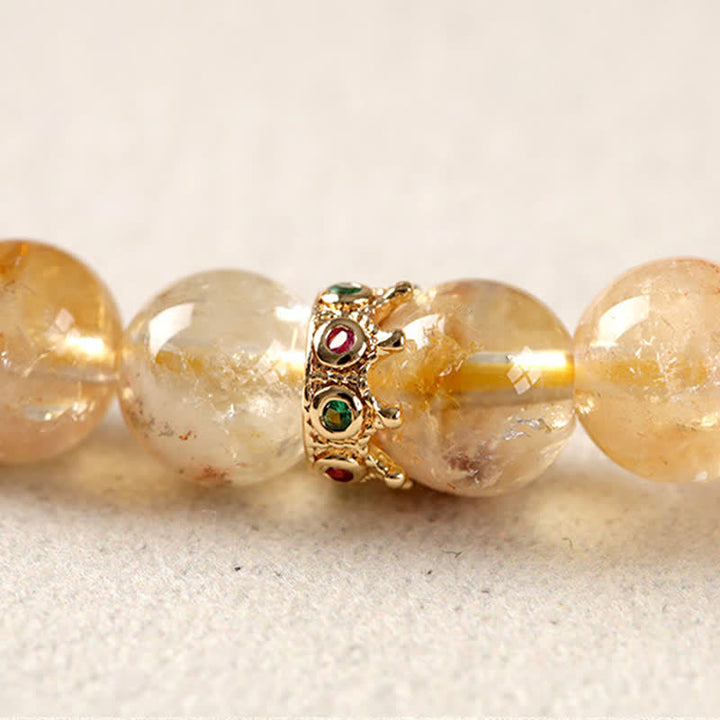 Buddha Stones Citrine Pi Xiu Abundance and Wealth Double Wrap Bracelet - image 17