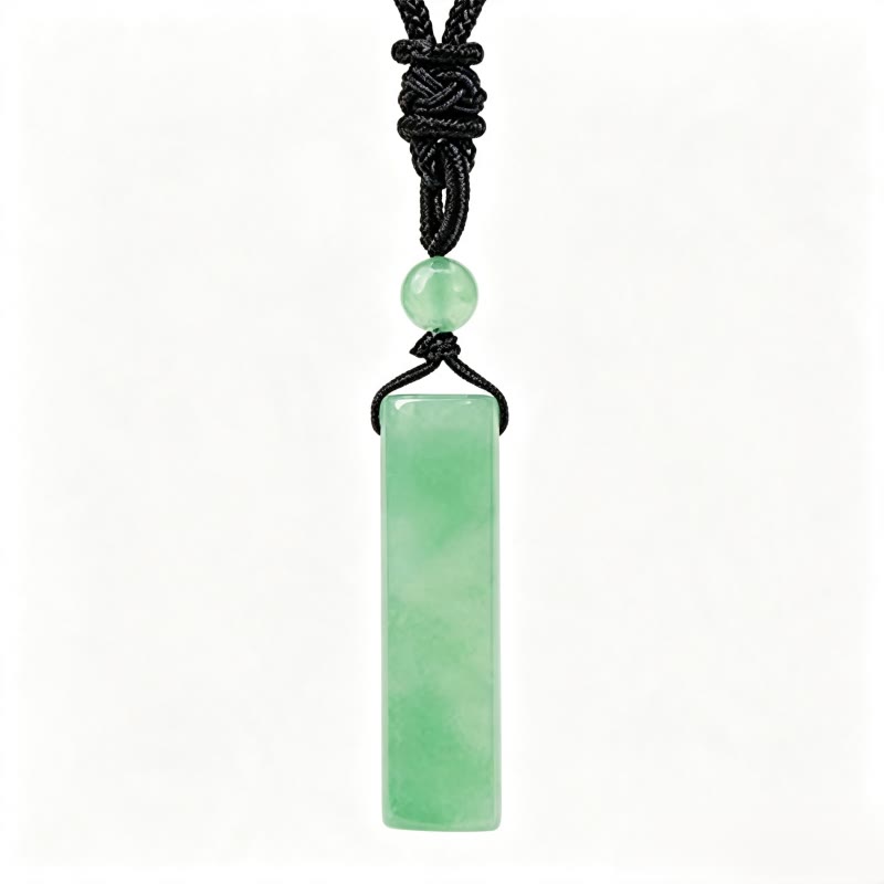 Buddha Stones Various Crystal Rose Quartz Green Aventurine Amethyst Cylinder Healing Necklace Pendant - Green Aventurine - image 3